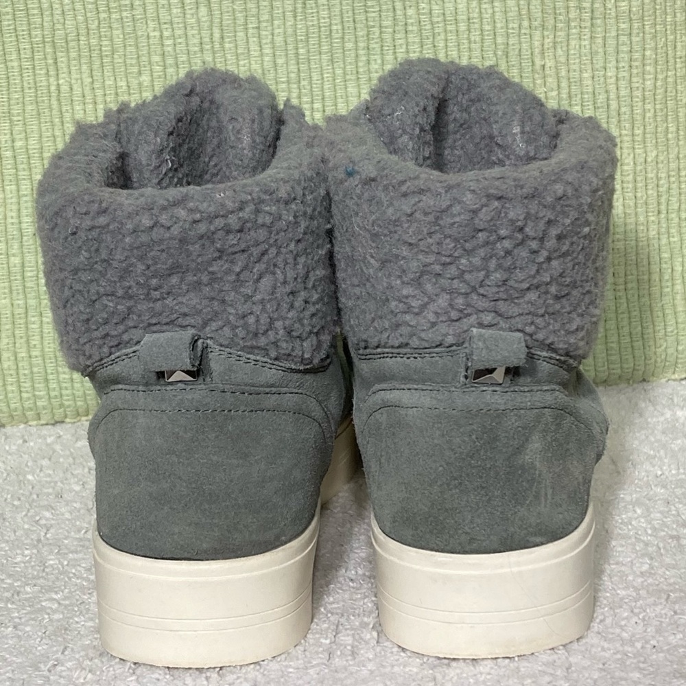 MARC FISHER Women's MFDARLEN-T Grey Suede Lined Boots Sneaker Shoes SZ 9.5M - Picture 4 of 12